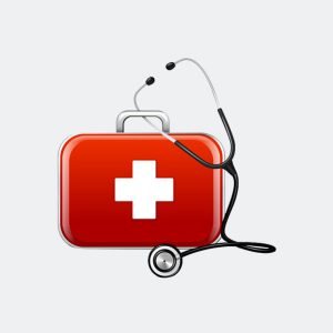 Stethoscope & First Aid Box